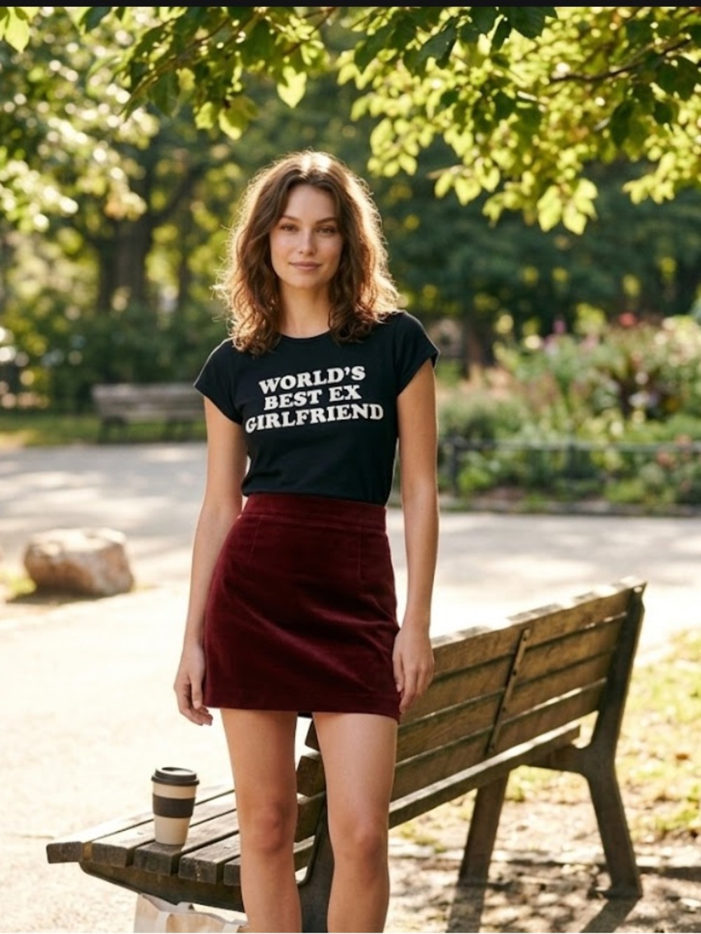 Moxi Mimi Baby Doll Tee Shirt World’s Best Ex Girlfriend Black - M